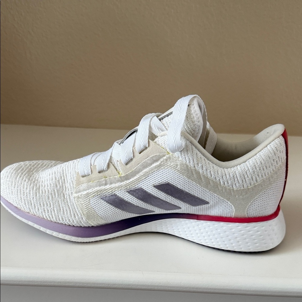 Adidas White and Purple Running Shoes - Picture 5 of 13